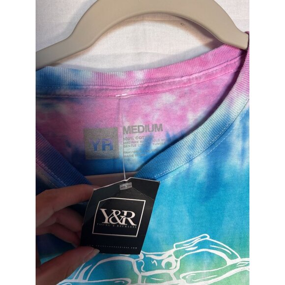 Young & Reckless Tie-Dye Skeleton Long Sleeve Tee – Size Medium - Picture 4 of 5